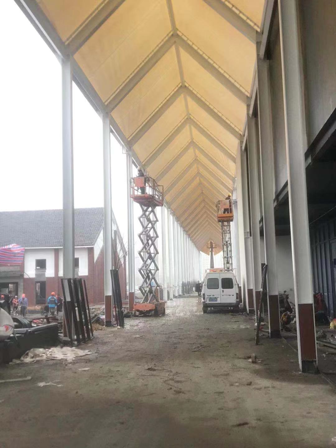 贵阳市火车站改造工程-膜结构走廊雨棚